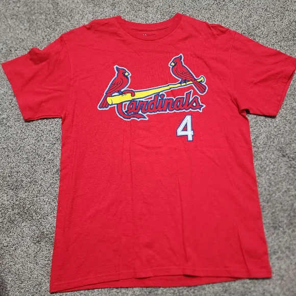 Majestic St Louis Cardinals Shirt Yadier Molina Mens Red Shirsey Jersey - Picture 1 of 4